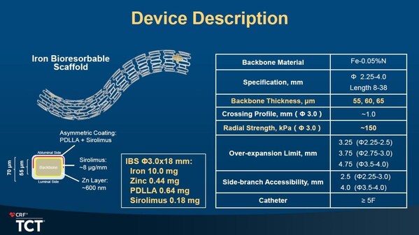（圖：IBS&reg;冠脈支架）