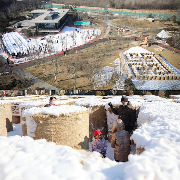 圖6：半壁店恭和家園美學(xué)公園內(nèi)的童趣雪場(chǎng)、冬趣稻場(chǎng)迷宮