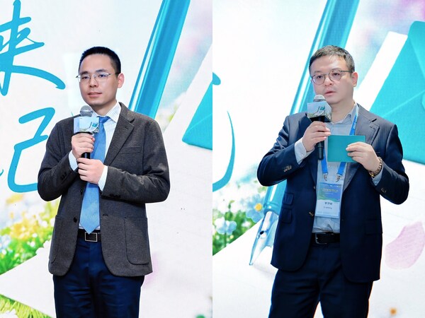 患者故事分享（從左至右分別為田攀文教授、李子明教授）